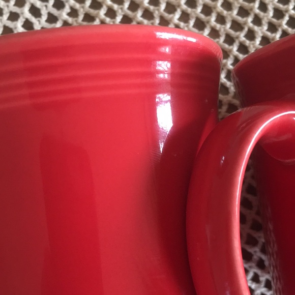 Set of 2 Fiesta Dinnerware Java Coffee Mugs Scarlet Red 12-Oz - Picture 7 of 8